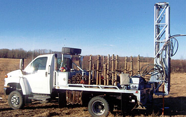 Geotechnical services truck