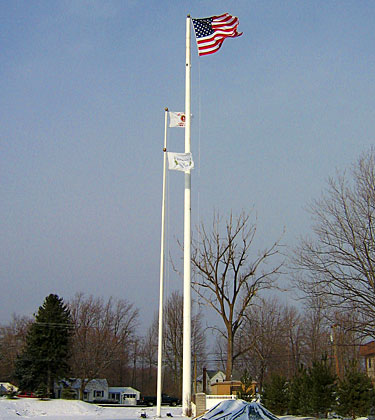 Flagpole tower design